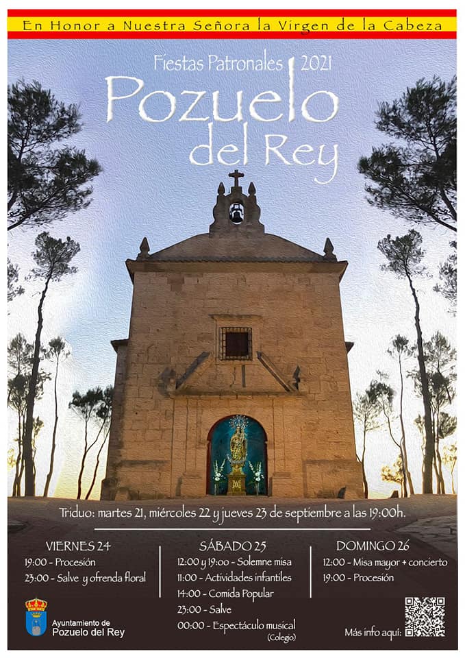 Fiestas patronales en honor a Nuestra Señora de la Cabeza 2021 Pozuelo del Rey